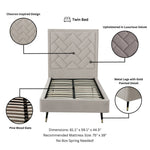 Manhattan Crosby - Upholstered Platform Bed