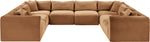 Shaggy - Fabric 8 Piece Modular U-Shaped Sectional