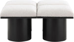 Pavilion - 4 Piece Modular Bench With Black Base