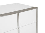 Cartier - Modern White + Stainless Steel Dresser by VIG Furniture - View 10