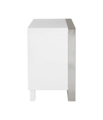 Cartier - Modern White + Stainless Steel Dresser by VIG Furniture - View 8