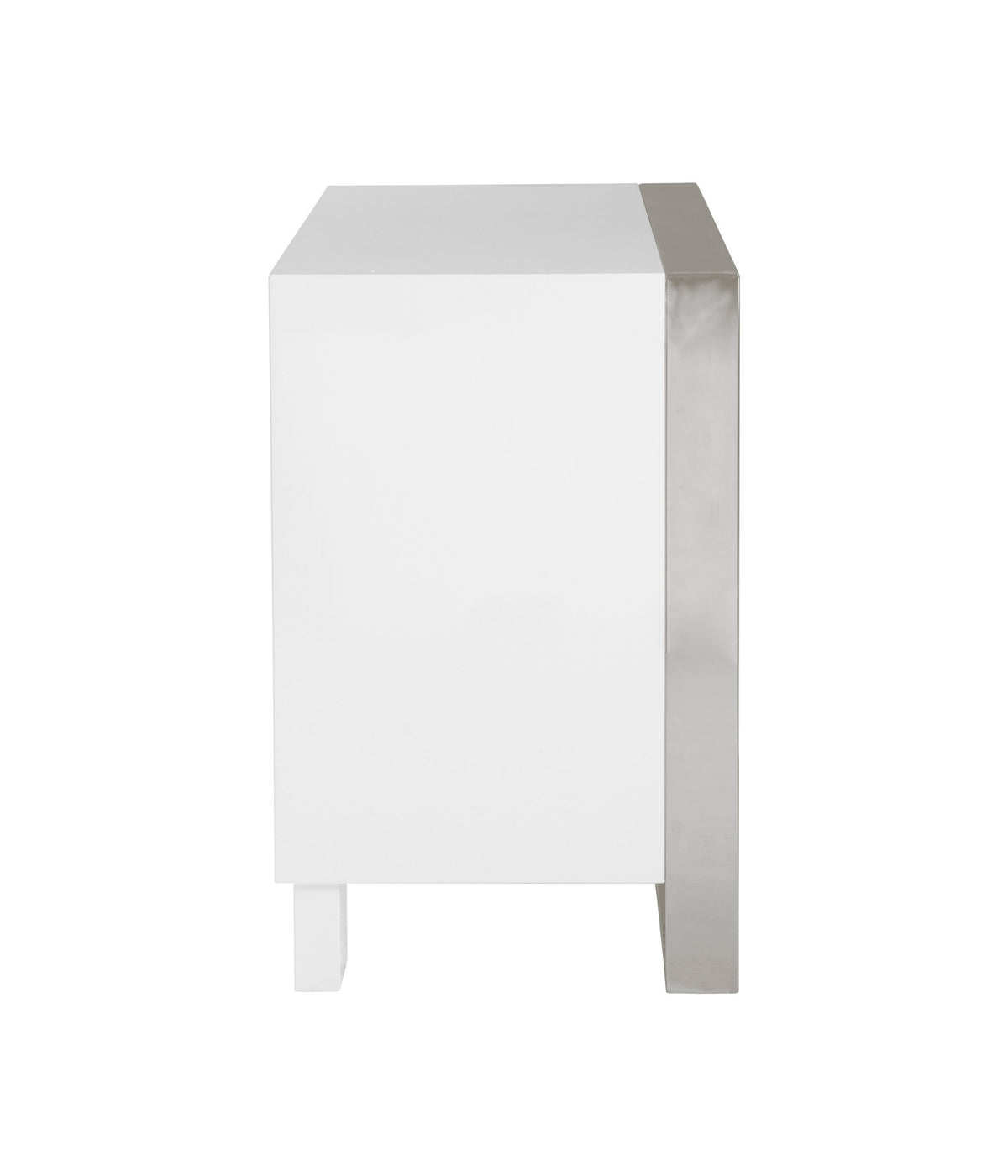 Cartier - Modern White + Stainless Steel Dresser by VIG Furniture - View 8