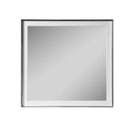 Eastern King Cartier - Modern White Vegan Leather + Stainless Steel Bedroom Set