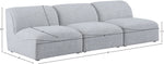 Miramar - 3 Seat Armless Modular Sofa