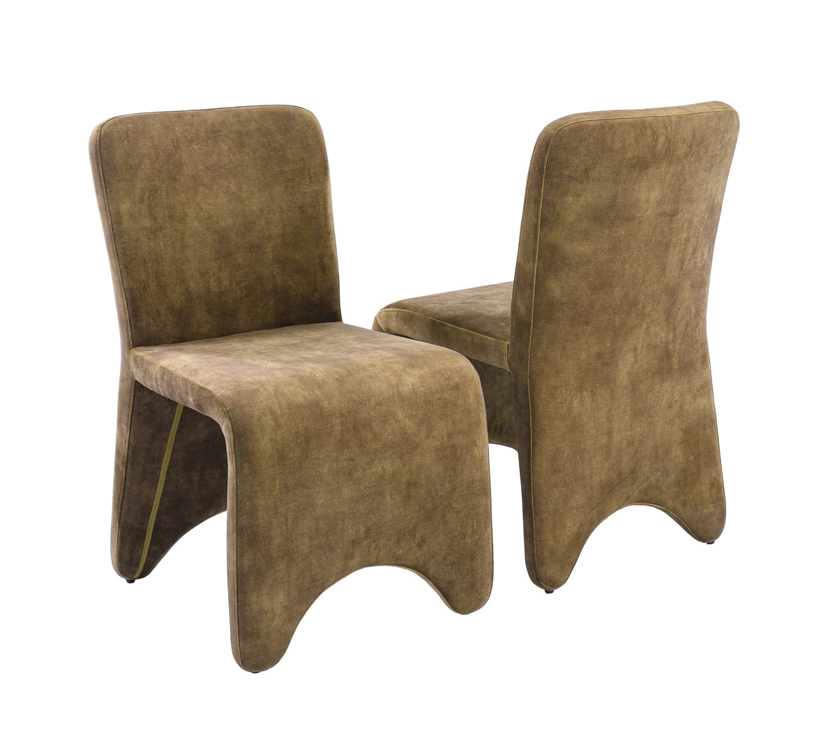 Ditka - Modern Camel Velvet Dining Chair (Set of 2) by VIG Furniture - View 1