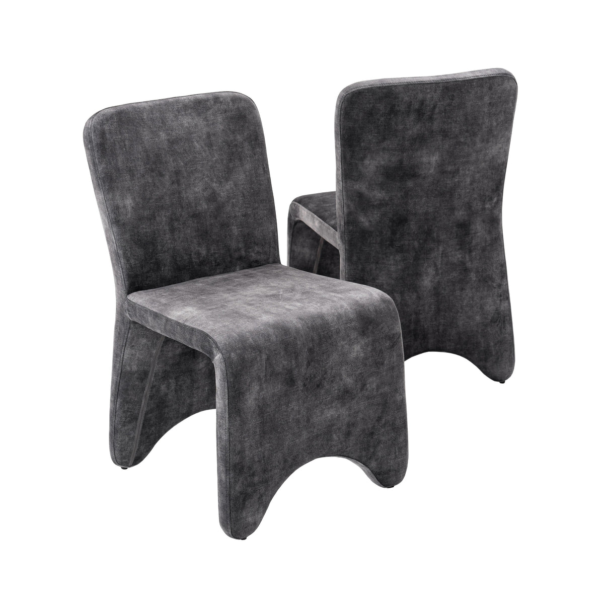 Ditka - Modern Grey Velvet Dining Chair (Set of 2) by VIG Furniture - View 1