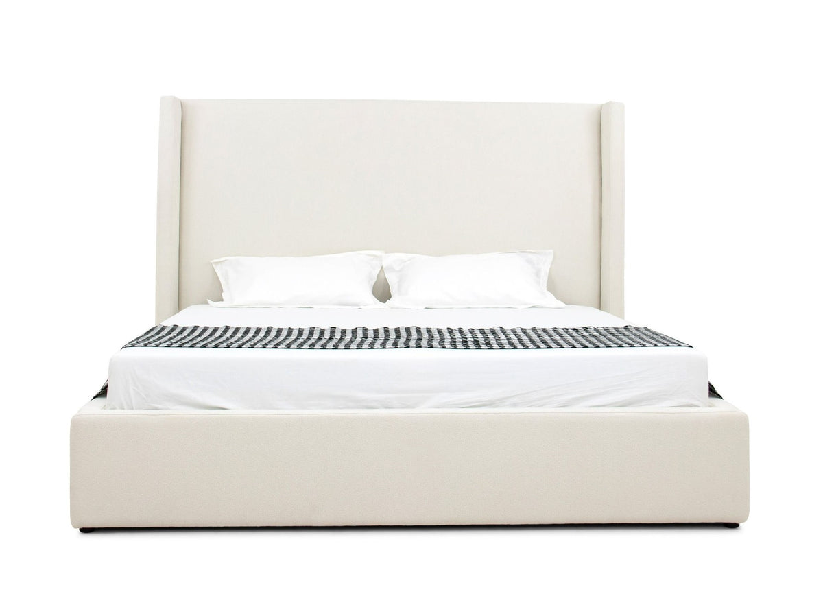 Byrne - Modern Off White Fabric Bed by VIG Furniture - View 1