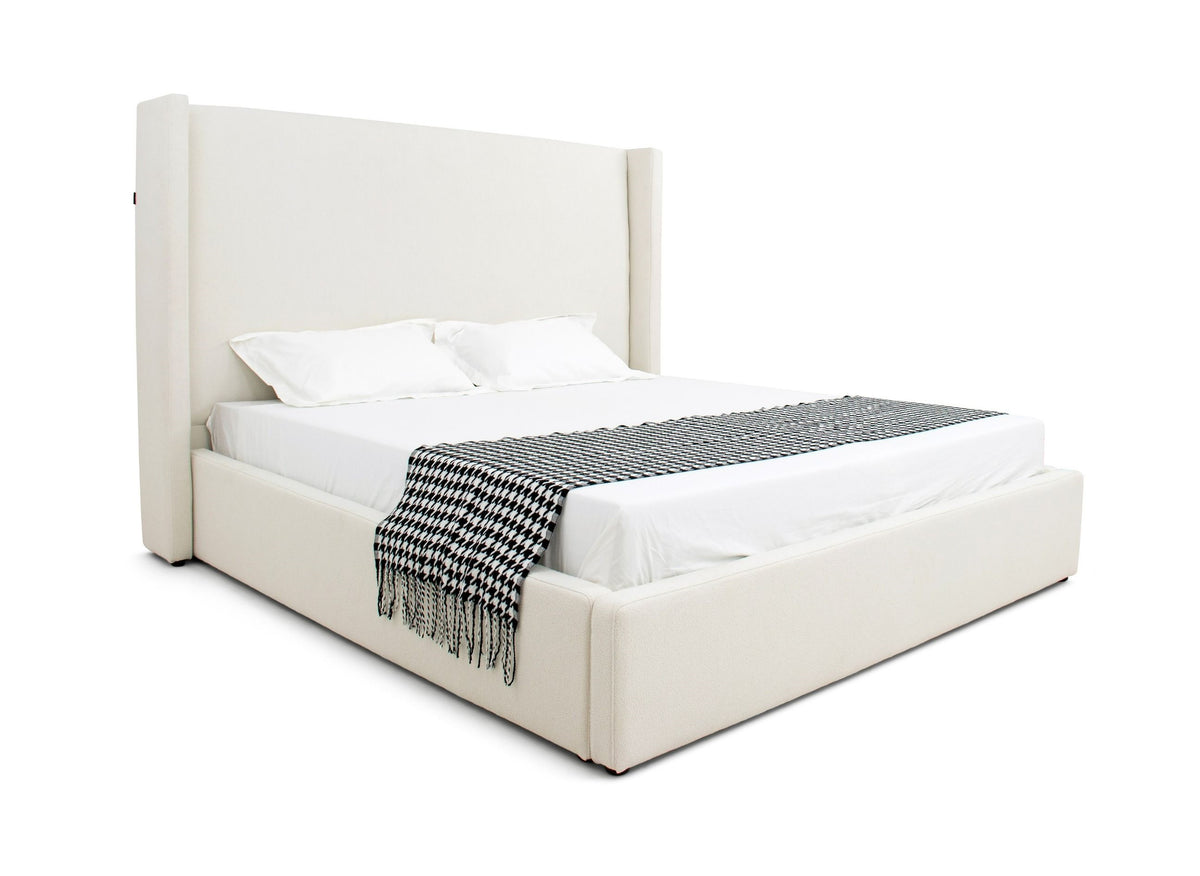 Byrne - Modern Off White Fabric Bed by VIG Furniture - View 5