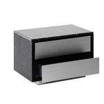 Concord - Modern Black Marble + Black Ash + Aluminum Nightstand by VIG Furniture - View 10