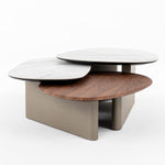 Robson - Modern Ceramic + Walnut Coffee Table by VIG Furniture - View 3