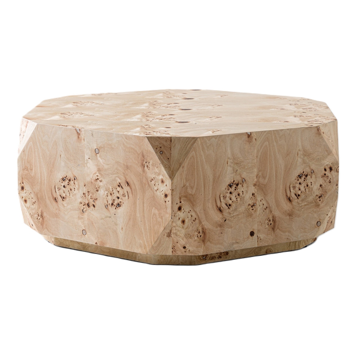 July - Modern Mapa Burl Round Coffee Table by VIG Furniture - View 1