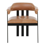 Hazen - Modern Camel Leather + Black Iron Dining Chair by VIG Furniture - View 2