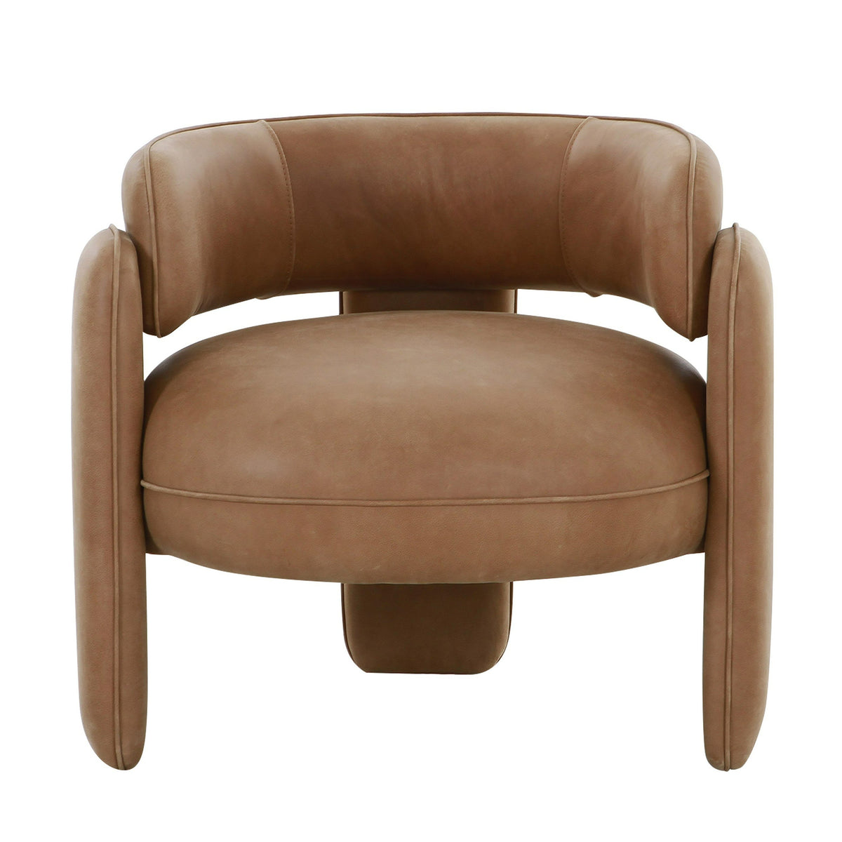 Tioga - Modern Brown Leather Accent Chair by VIG Furniture - View 3