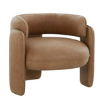 Tioga - Modern Brown Leather Accent Chair by VIG Furniture - View 2
