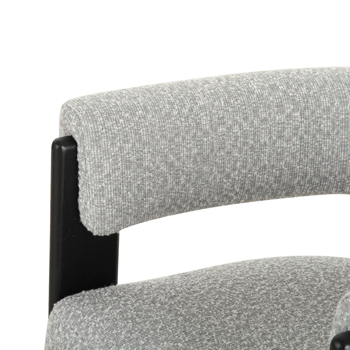 Kenmare - Modern Light Grey Fabric + Black Dining Chair by VIG Furniture - View 5