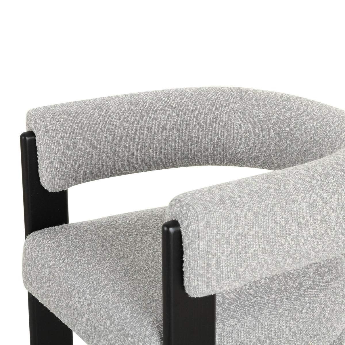 Kenmare - Modern Light Grey Fabric + Black Dining Chair by VIG Furniture - View 7