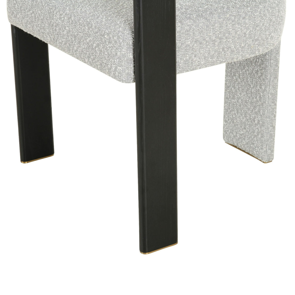 Kenmare - Modern Light Grey Fabric + Black Dining Chair by VIG Furniture - View 8