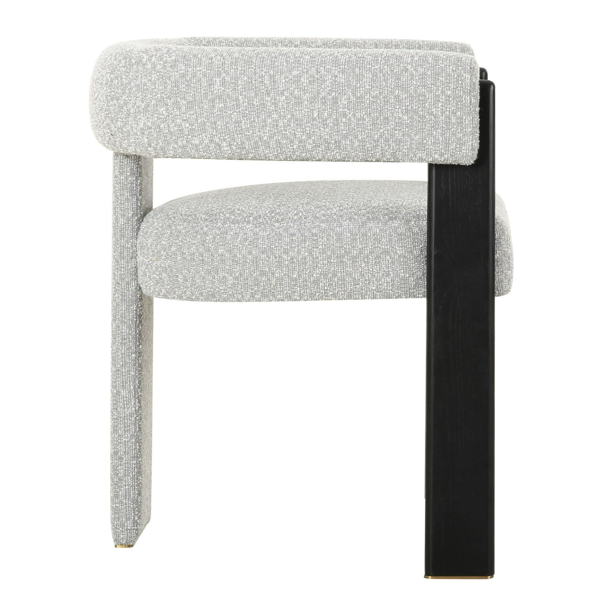 Kenmare - Modern Light Grey Fabric + Black Dining Chair by VIG Furniture - View 3