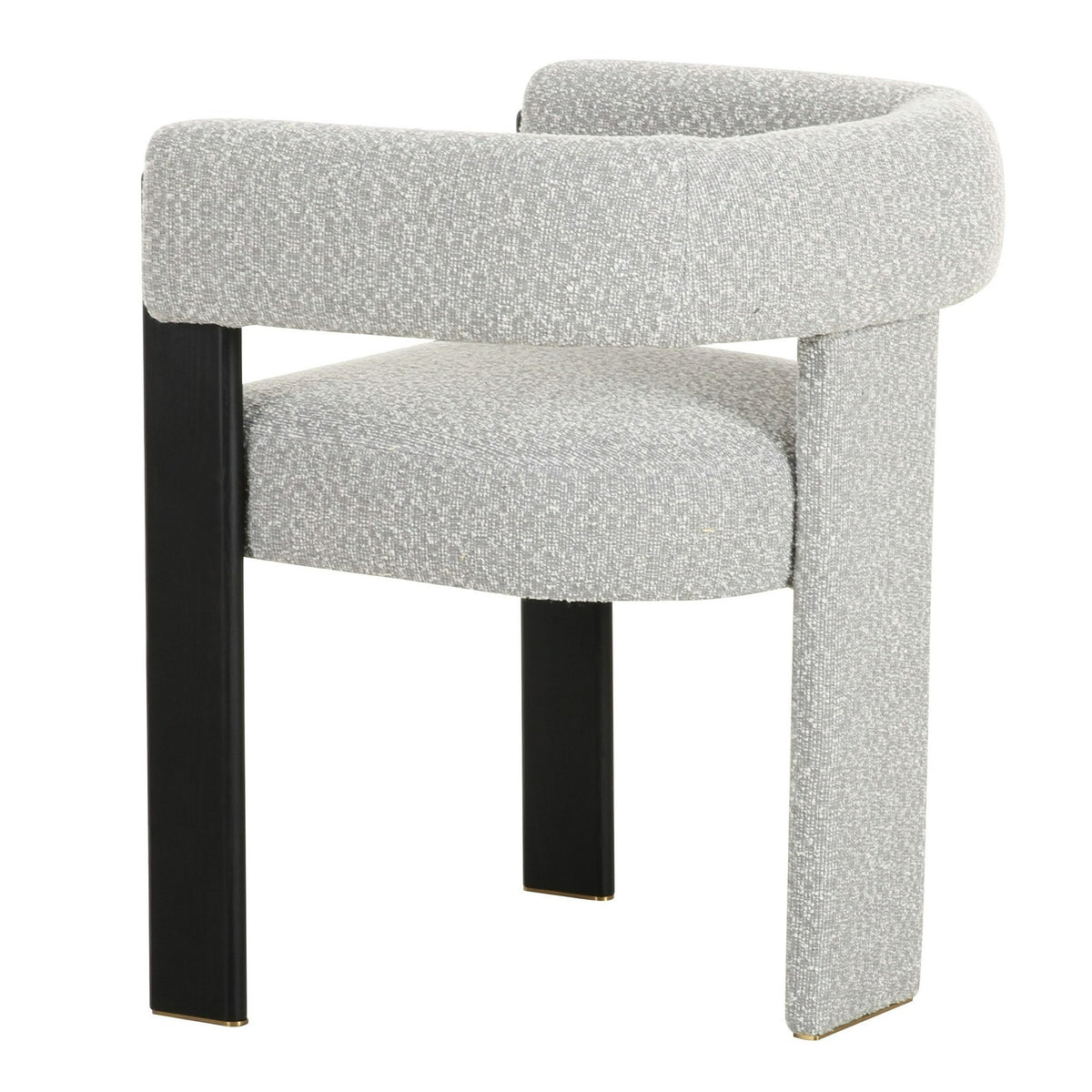 Kenmare - Modern Light Grey Fabric + Black Dining Chair by VIG Furniture - View 9