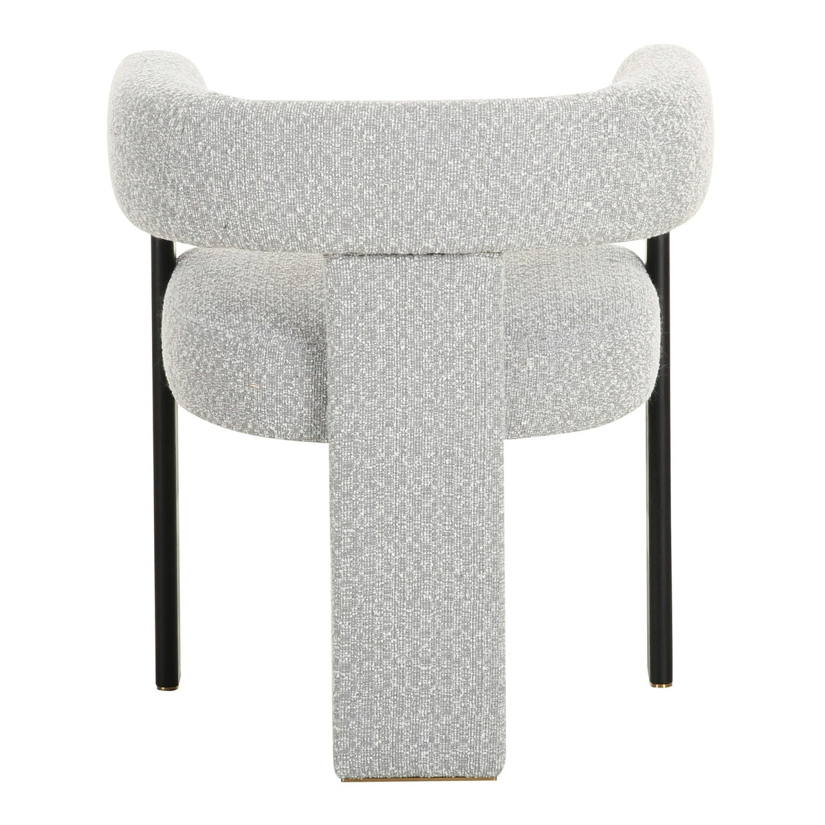 Kenmare - Modern Light Grey Fabric + Black Dining Chair by VIG Furniture - View 4