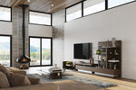 Jefferson - Mid-Century Modern Reversible Walnut Entertainment Center by VIG Furniture - View 2