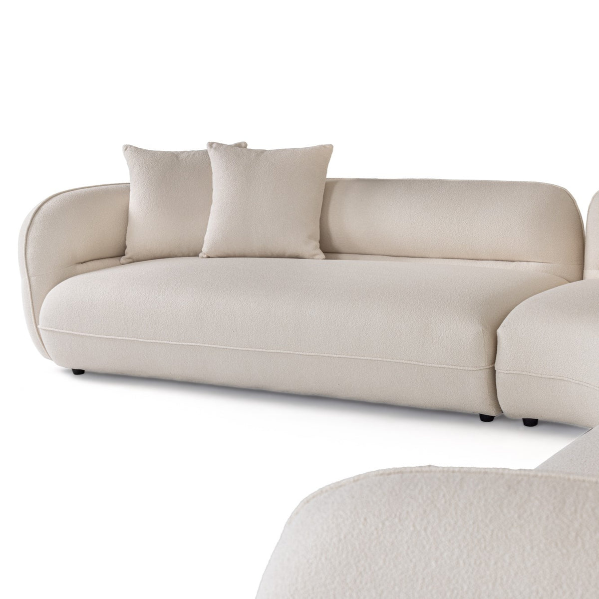Drayton - Modern Off-White Fabric Sectional Sofa by VIG Furniture - View 4