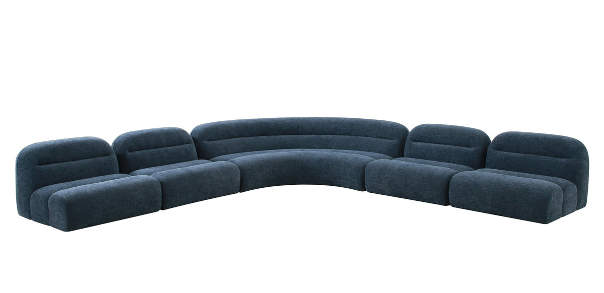 Forman - Modern Blue Fabric Modular Corner Sectional Seat by VIG Furniture - View 2