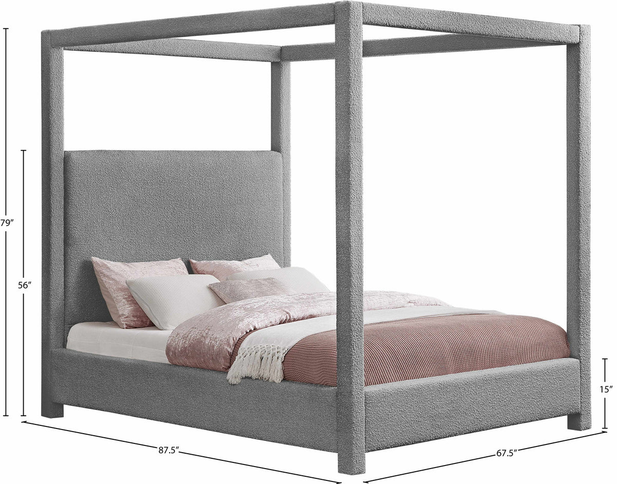 Eden - Boucle Fabric Upholstered Bed