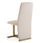Tasha - Modern Beige Linen + Brushed Brass Dining Chair (Set of 2) by VIG Furniture - View 6