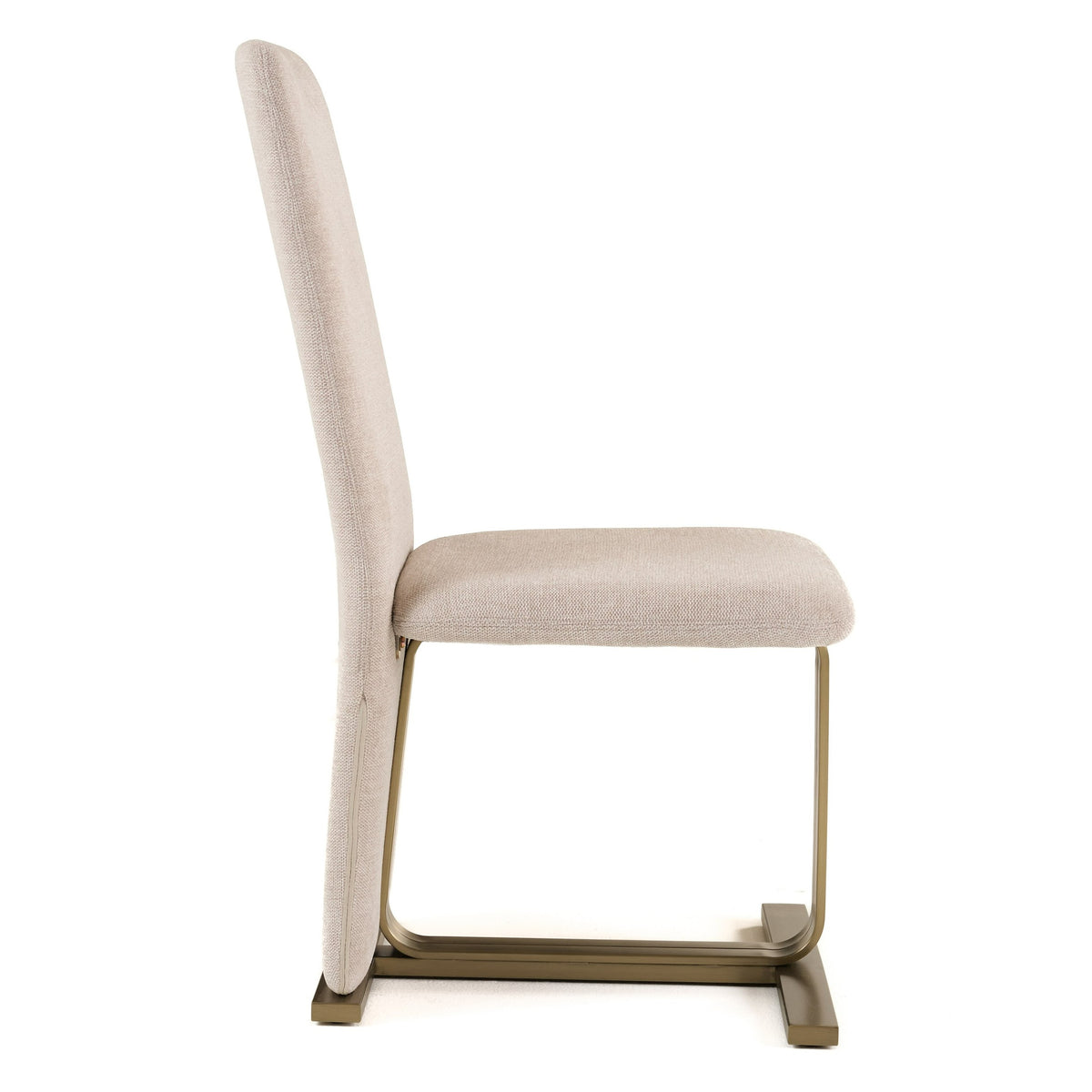 Tasha - Modern Beige Linen + Brushed Brass Dining Chair (Set of 2) by VIG Furniture - View 4