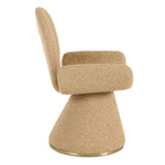 Neptune - Contemporary Beige Fabric + Brushed Brass Dining Chair by VIG Furniture - View 4
