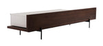 Colima - Modern Matte Beige + Walnut TV Stand by VIG Furniture - View 6