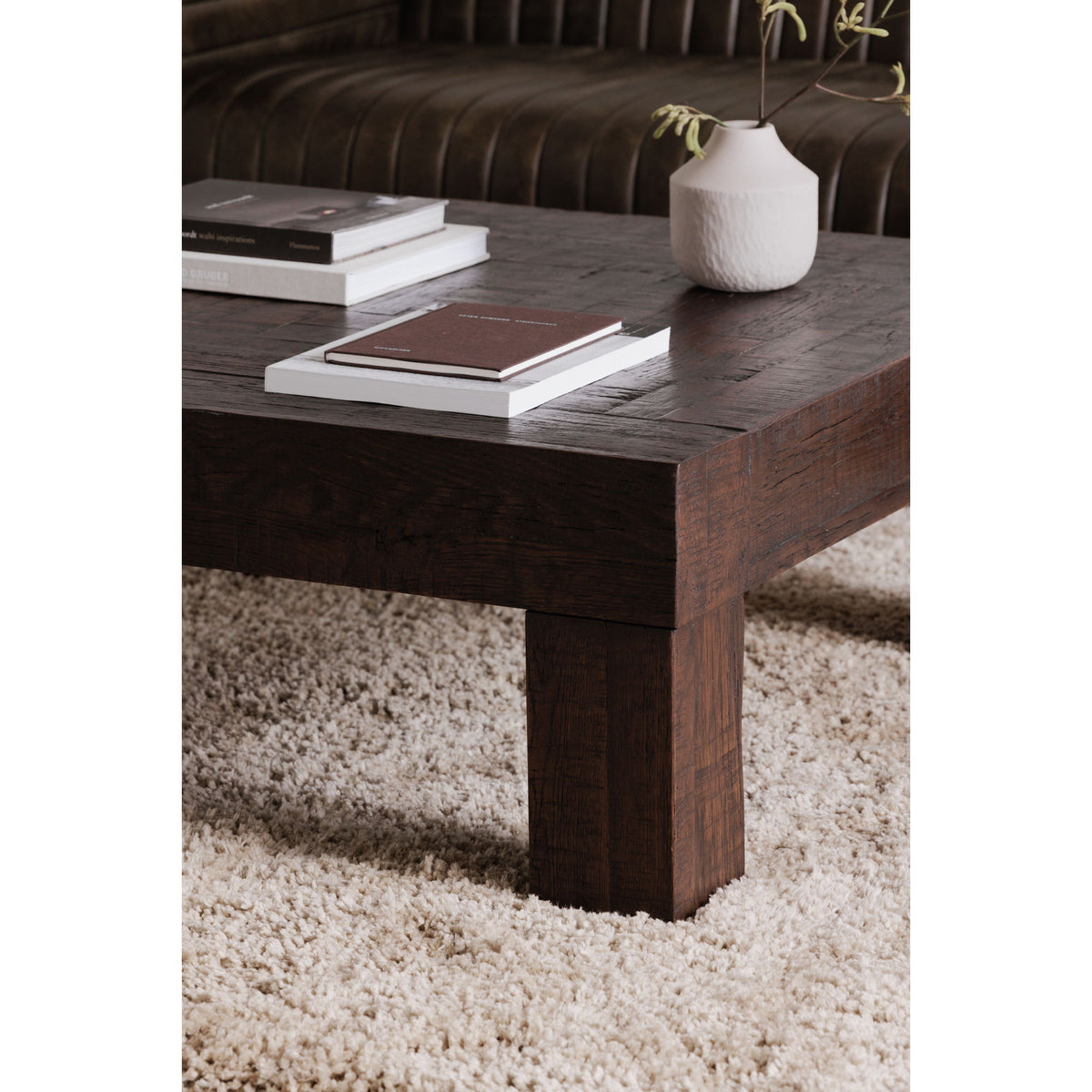 Evander - Coffee Table - Rustic Brown