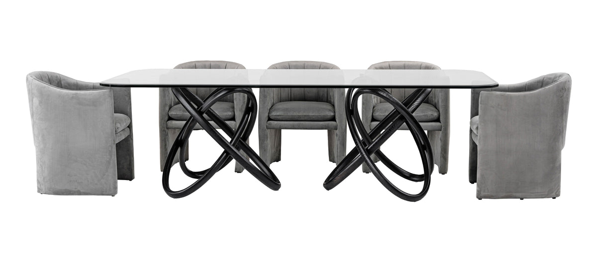 Mason Modern Glass & Black Ash Dining Table by VIG Furniture - View 4