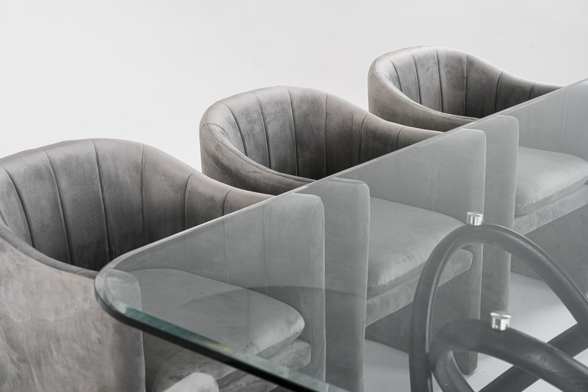 Mason Modern Glass & Black Ash Dining Table by VIG Furniture - View 7
