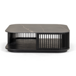 Chip - Modern Black Ceramic + Black Ash Square Coffee Table by VIG Furniture - View 1
