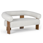 Aledo - Modern Off-White Fabric + Oak Loveseat by VIG Furniture - View 6