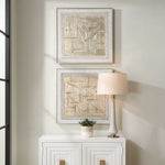 Unpredictable Hand - Painted Canvases (Set of 2) - Gray