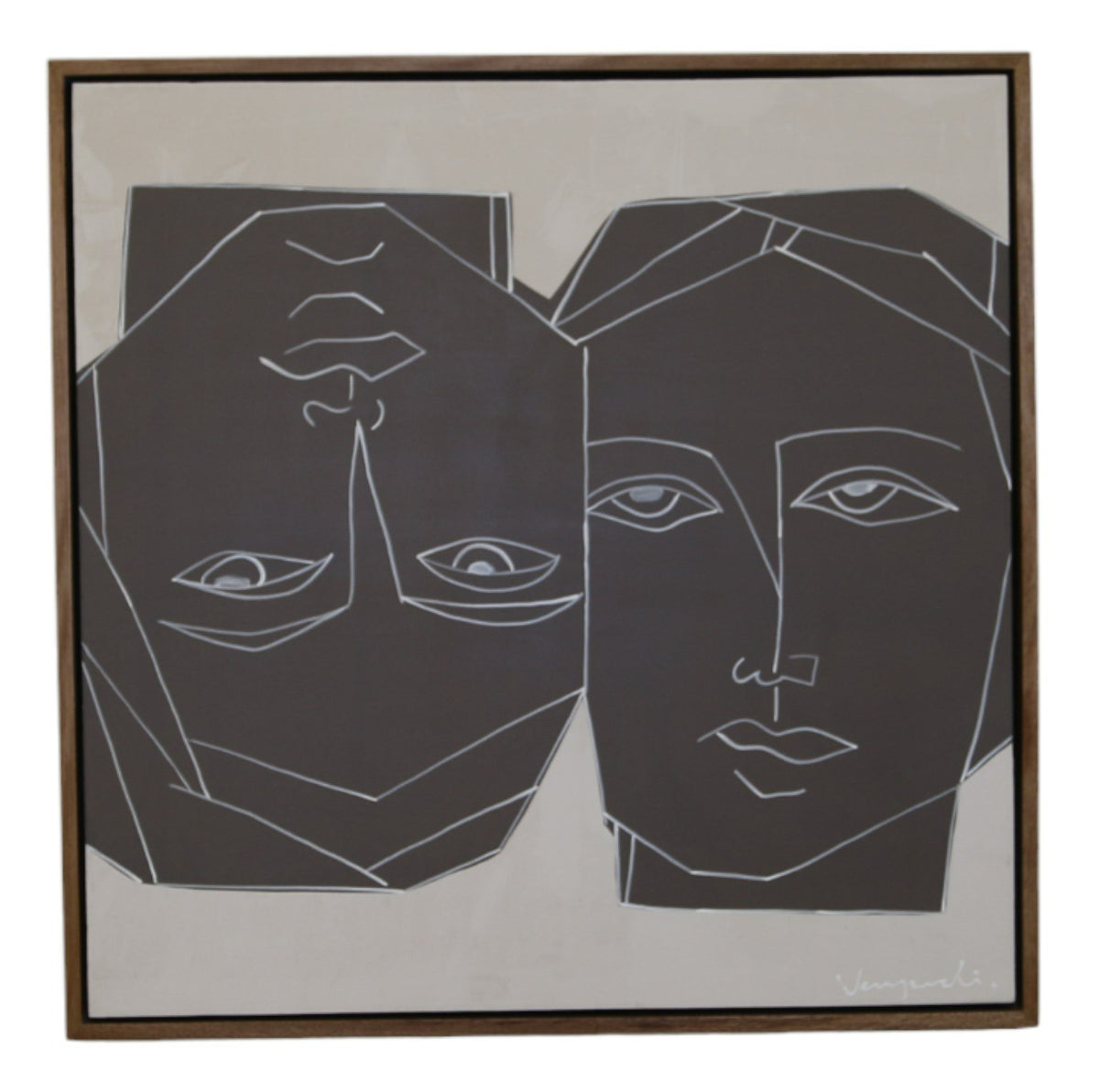 Siamese - Modern 47" x 47" Painting by VIG Furniture - View 1
