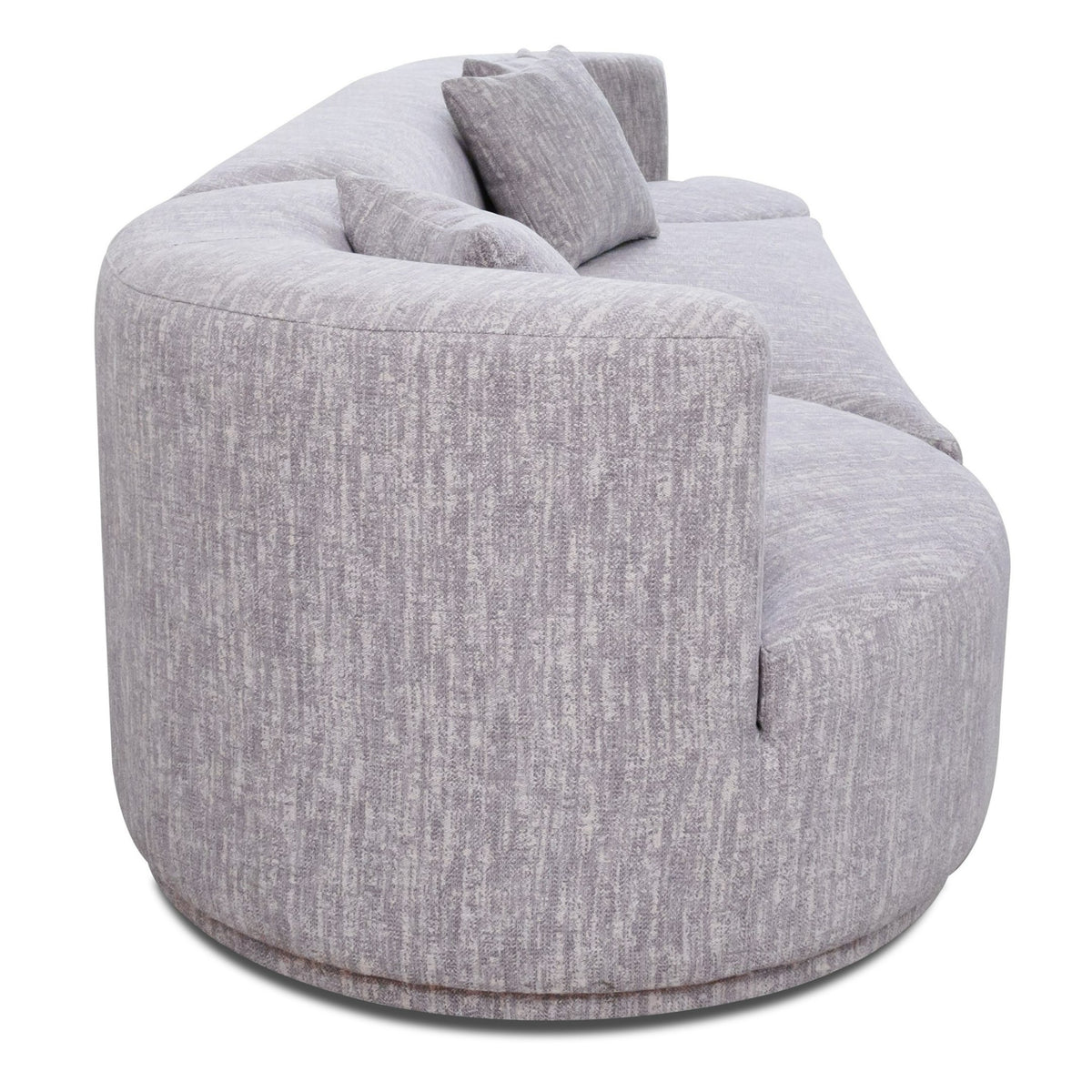 Beau - Modern Light Grey Fabric Sectional Sofa With 2 Swirling Chair by VIG Furniture - View 3