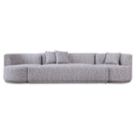 Beau - Modern Light Grey Fabric Sectional Sofa With 2 Swirling Chair by VIG Furniture - View 1