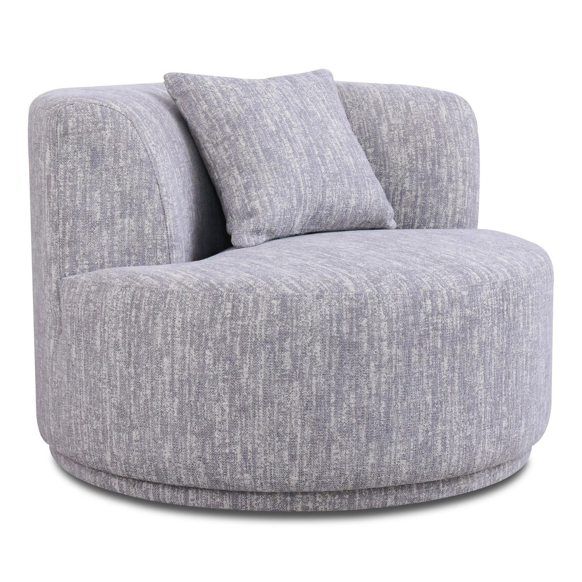 Beau - Modern Light Grey Fabric Sectional Sofa With 2 Swirling Chair by VIG Furniture - View 6