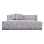 Beau - Modern Light Grey Fabric Sectional Sofa With 2 Swirling Chair by VIG Furniture - View 7