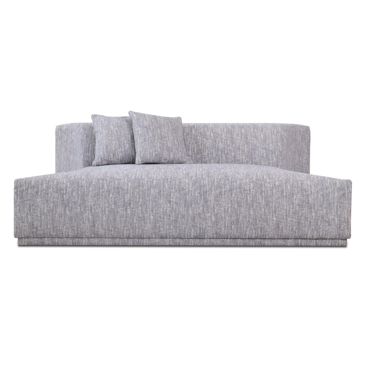 Beau - Modern Light Grey Fabric Sectional Sofa With 2 Swirling Chair by VIG Furniture - View 7