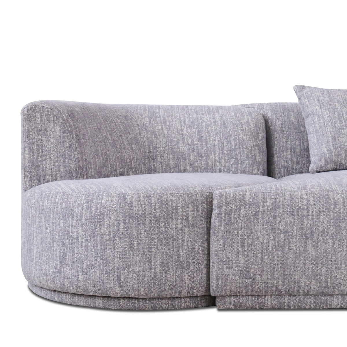 Beau - Modern Light Grey Fabric Sectional Sofa With 2 Swirling Chair by VIG Furniture - View 8