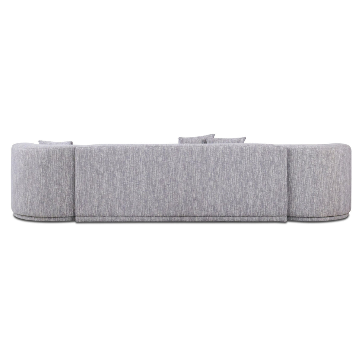 Beau - Modern Light Grey Fabric Sectional Sofa With 2 Swirling Chair by VIG Furniture - View 4