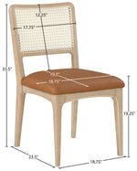 Atrium - Upholstered Seat Dining Chair With Brushed Natural Base (Set of 2)