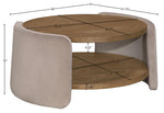 Wren - Velvet And Oak Veneer Coffee Table