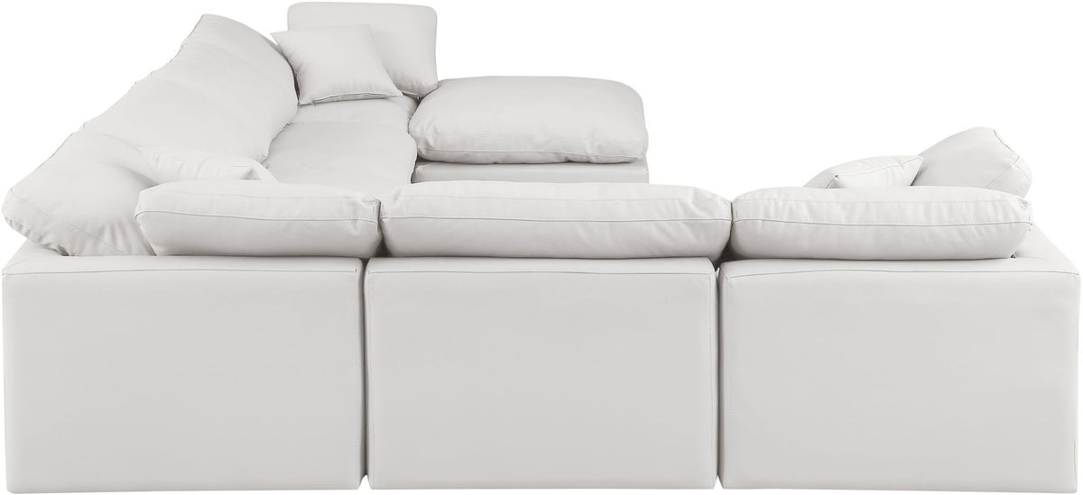 Indulge - Faux Leather 7 Piece Modular Sectional