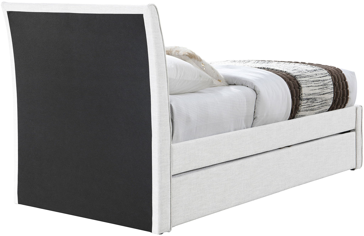Myles - Linen Twin Trundle Bed